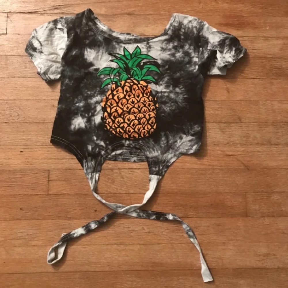 Pineapple Tye Dye Crop Top